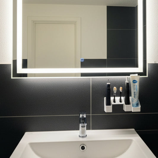 BrushDock Zahnbürstenhalter Komfort Set in weiß