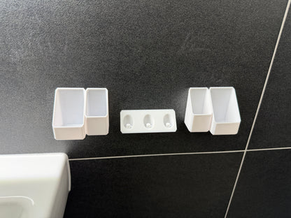 BrushDock Family Set S – Familien-Set für 3 Personen (ohne Bohren)