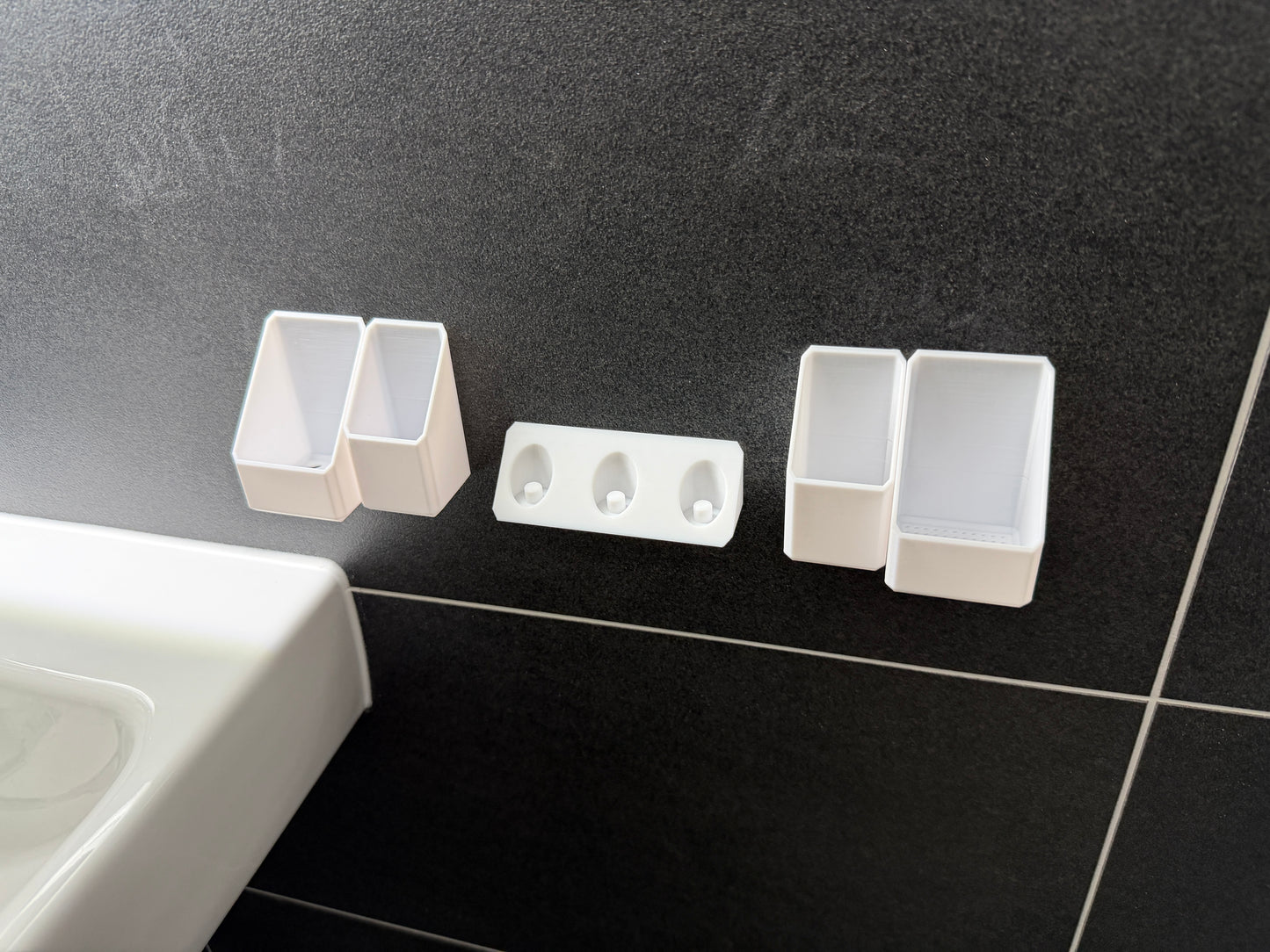 BrushDock Family Set S – Familien-Set für 3 Personen (ohne Bohren)