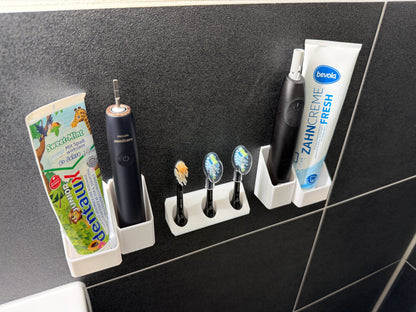 BrushDock Family Set S – Familien-Set für 3 Personen (ohne Bohren)