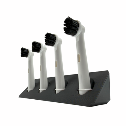 BrushDock – Zahnbürstenkopfhalter für Oral-B ( iO ) & Philips Sonicare - Wandmontage (ohne Bohren)
