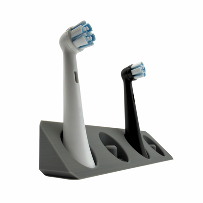 BrushDock – Zahnbürstenkopfhalter für Oral-B ( iO ) & Philips Sonicare - Wandmontage (ohne Bohren)