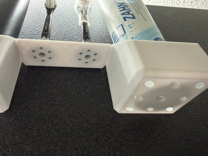 BrushDock Paste – Zahnpastahalter Wandmontage (ohne Bohren)